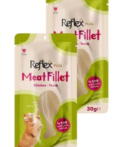 Reflex Plus Meat Fillet Tavuk Fileto 30 gr Ödül Maması 2 li Paket