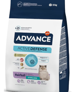 Advance Hairball Sterilised Hindili 10 kg Kısırlaştırılmış Yetişkin Kedi Maması