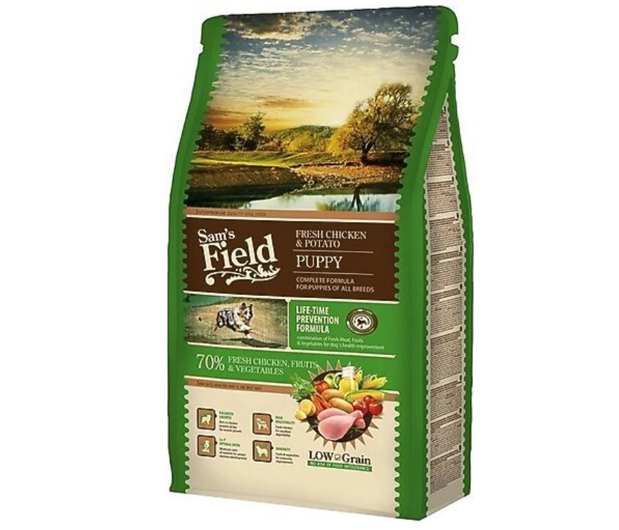 Sam's Field Puppy Düşük Tahıllı Tavuklu ve Patatesli 13 kg Yavru Köpek Maması