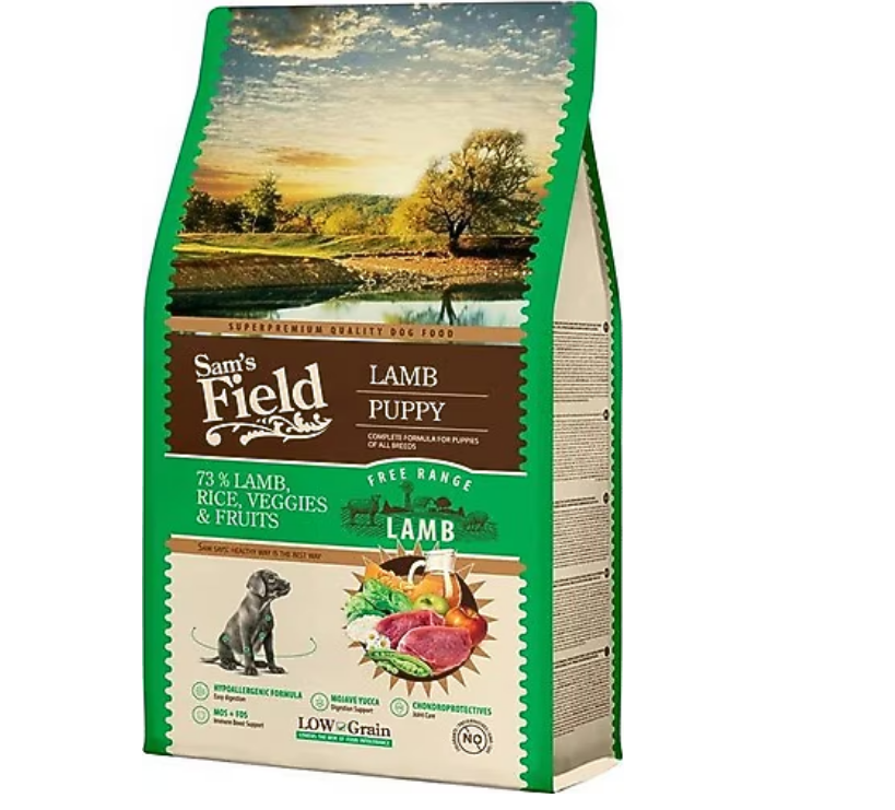 Sam's Field Hypoallergenic Düşük Tahıllı Kuzu Etli 13 kg Yavru Köpek Maması