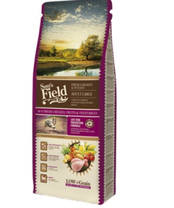 Sam‘s Field Fresh Düşük Tahıllı Tavuk Etli ve Patatesli 13 kg Büyük Irk Köpek Maması