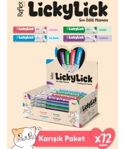 Reflex Plus LickyLick Kedi Sıvı Ödül Maması Karışık Paket 15g x 72 Adet