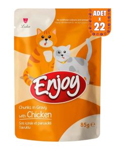 Enjoy Tavuklu Kedi Yaş Maması Pouch 22X85 gr