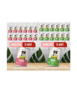 King Karışık  Köpek Konservesi 400 Gr*24 Adet