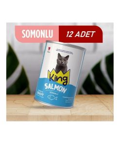 King Somonlu  Kedi Konservesi 400 Gr 12 Adet
